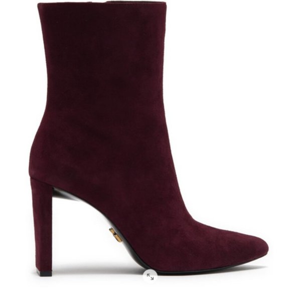 Donna Karan Chelsea Mid Calf Boot In Dark Wine - Picture 2 of 6